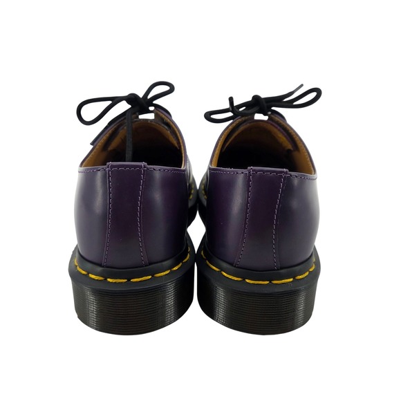 Dr Martens Deep Purple Leather Lace Up Oxford Shoes Women's 6 Men's 5 - Picture 5 of 8